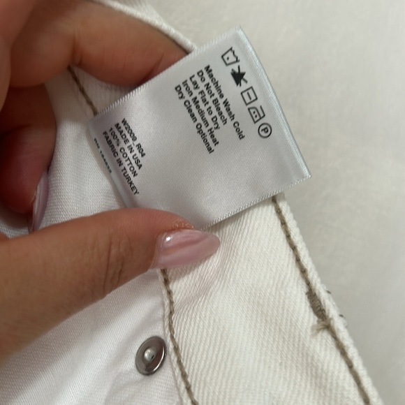 WARDROBE.NYC High-rise straight-leg jeans white size 26 made in USA - Picture 8 of 11